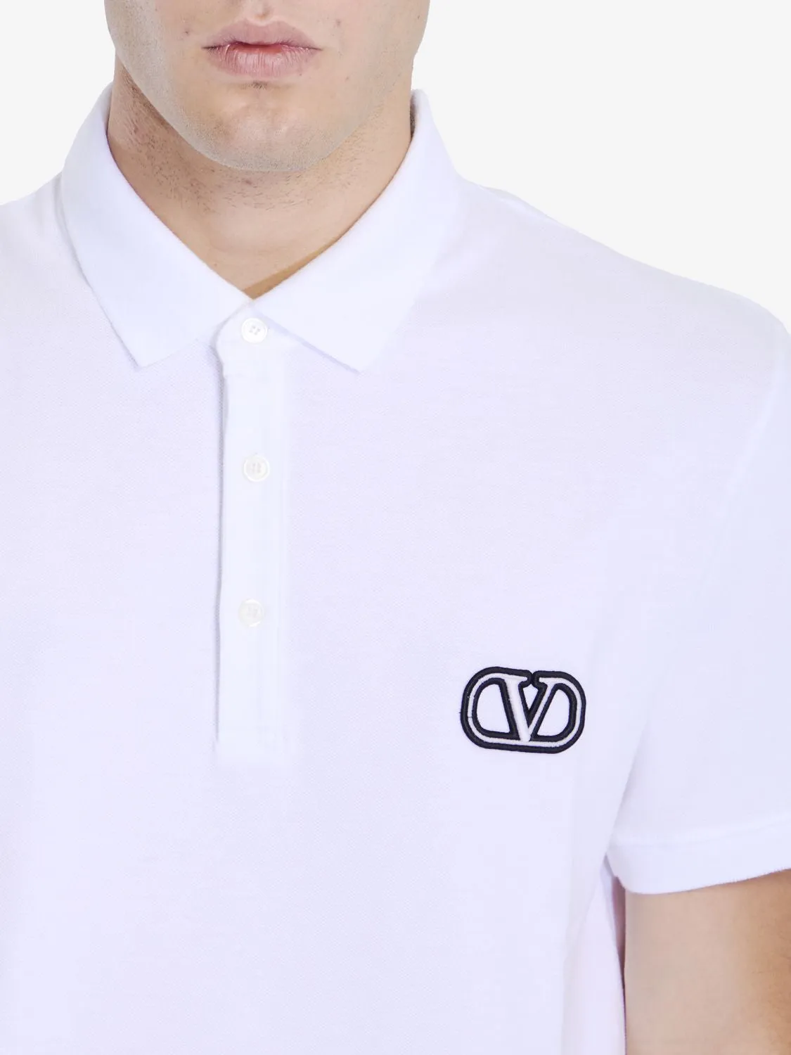 VALENTINO GARAVANI Classic Signature Logo Polo Shirt