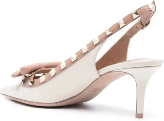 Valentino Garavani Rockstud 60mm leather pumps White