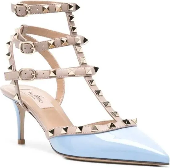 Valentino Garavani Rockstud 65mm caged pumps Blue