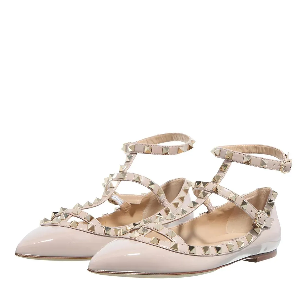 Valentino Garavani  Rockstud Ballerina Poudre