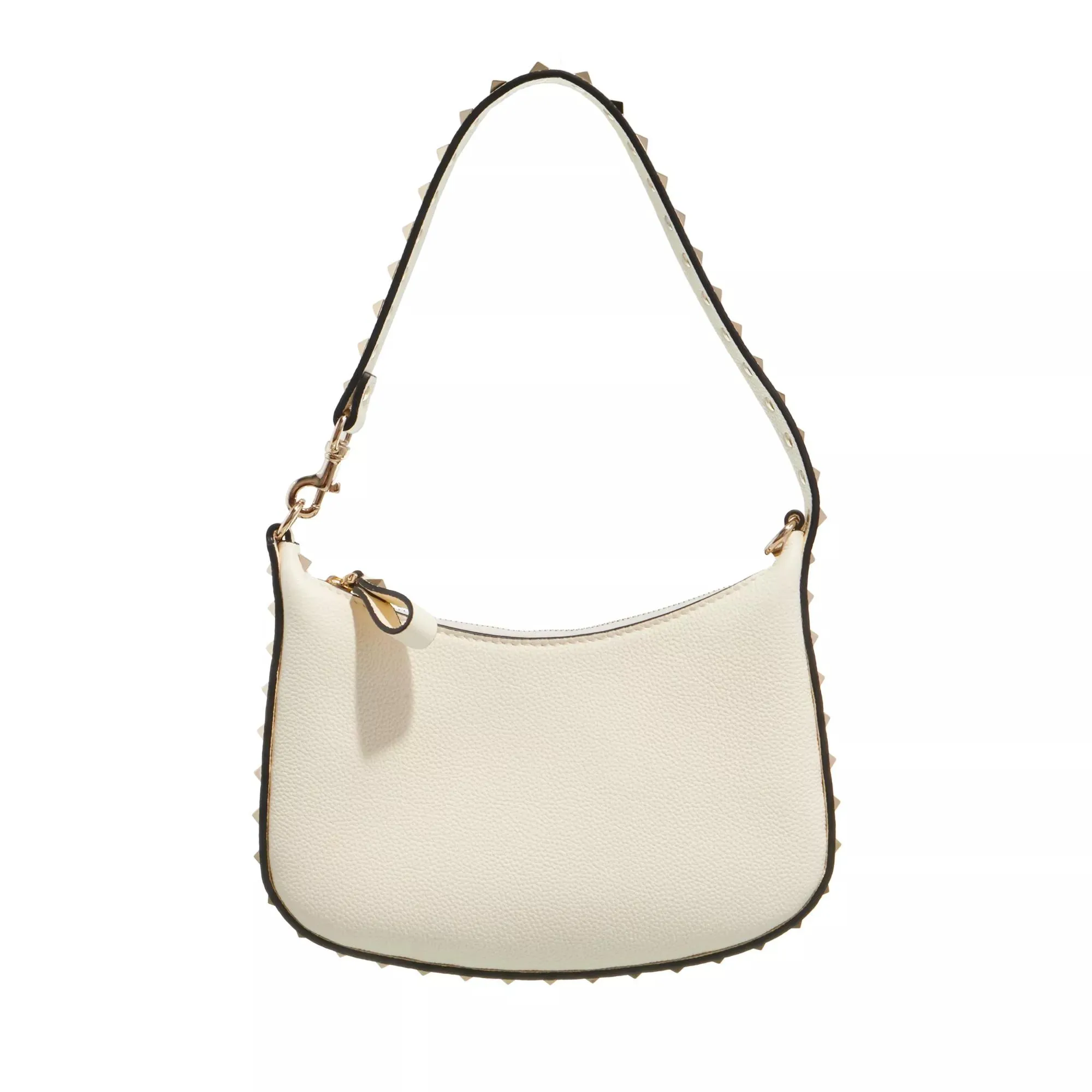 Valentino Garavani  Rockstud Mini Hobo Bag Ivory