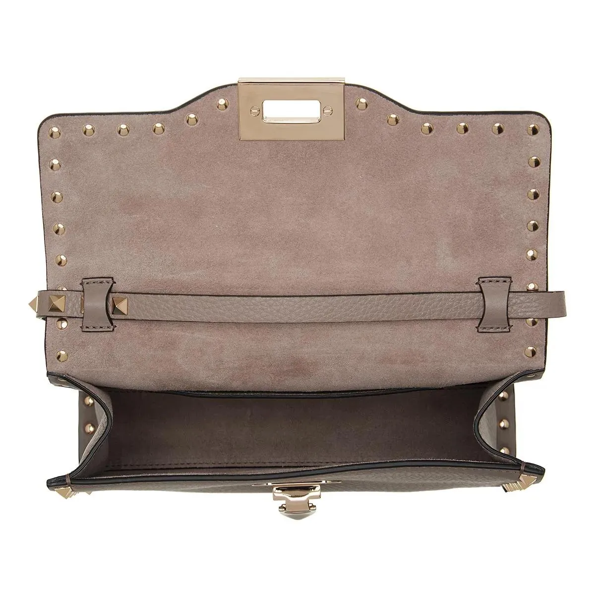 Valentino Garavani  Small Shoulder Bag Rockstud Moon Taupe