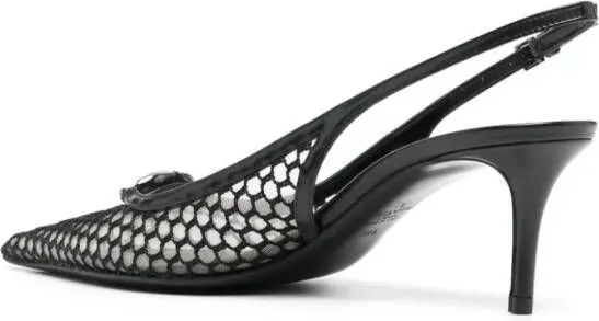 Valentino Garavani VLogo Signature 75mm slingback pumps Black