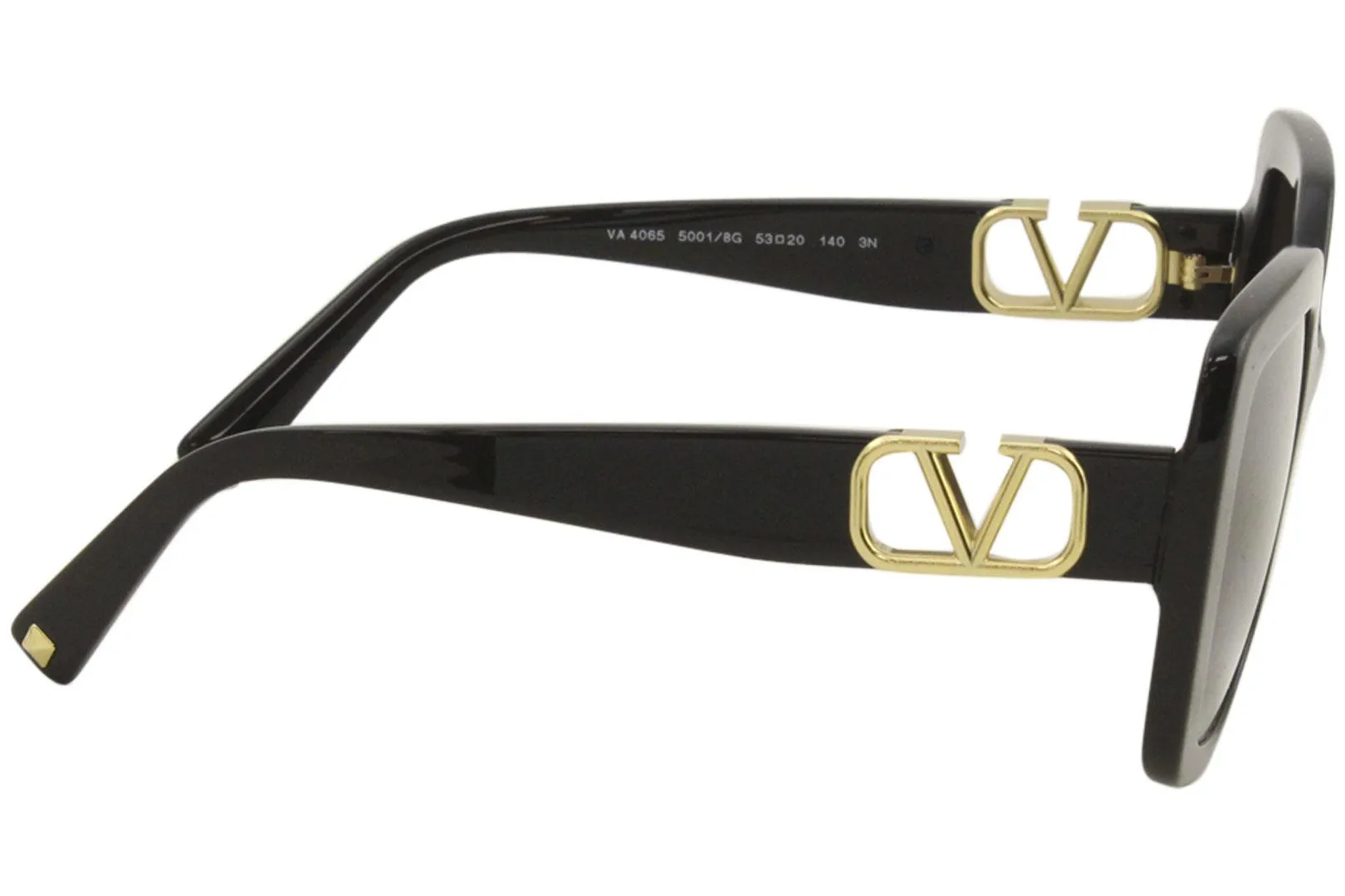 Valentino Sunglasses Women's VA4065 5151/1W Striped Havana-Gold/Clear 53-20mm