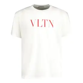 VALENTINO VLTN Red Logo T-Shirt White