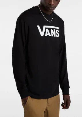 Vans Classic Crew Neck Long Sleeve T-Shirt Black/White