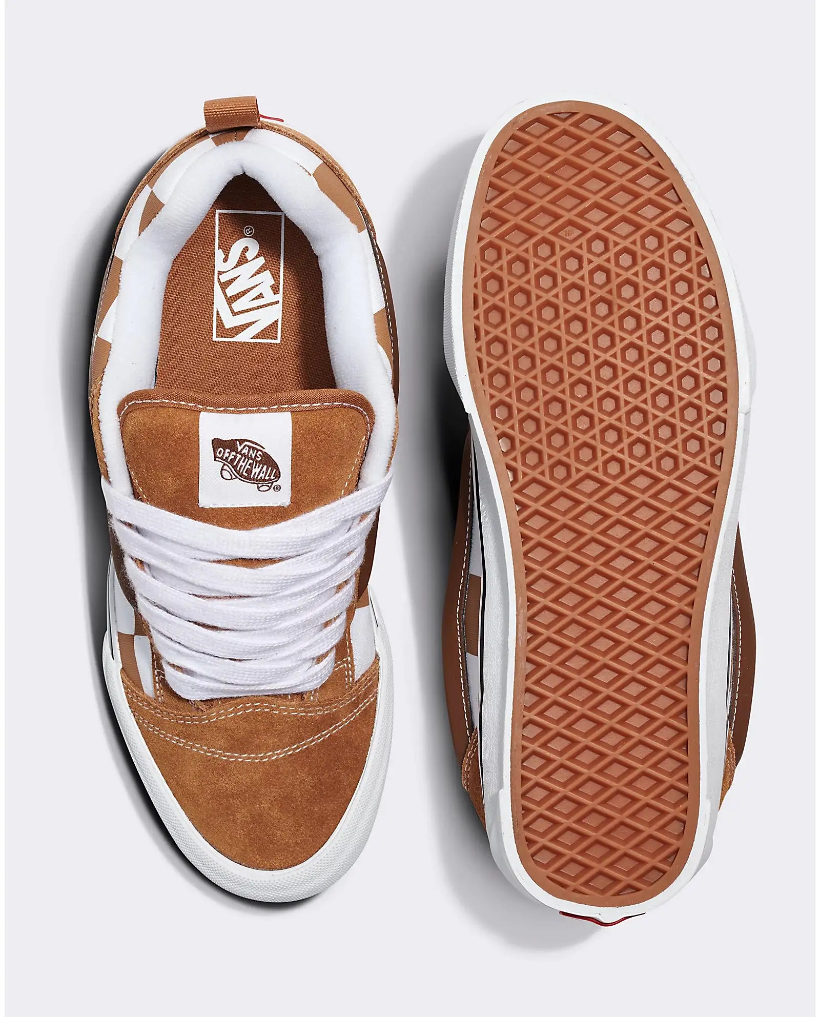 Vans Classic Knu-Skool Mega Checkerboard - Brown