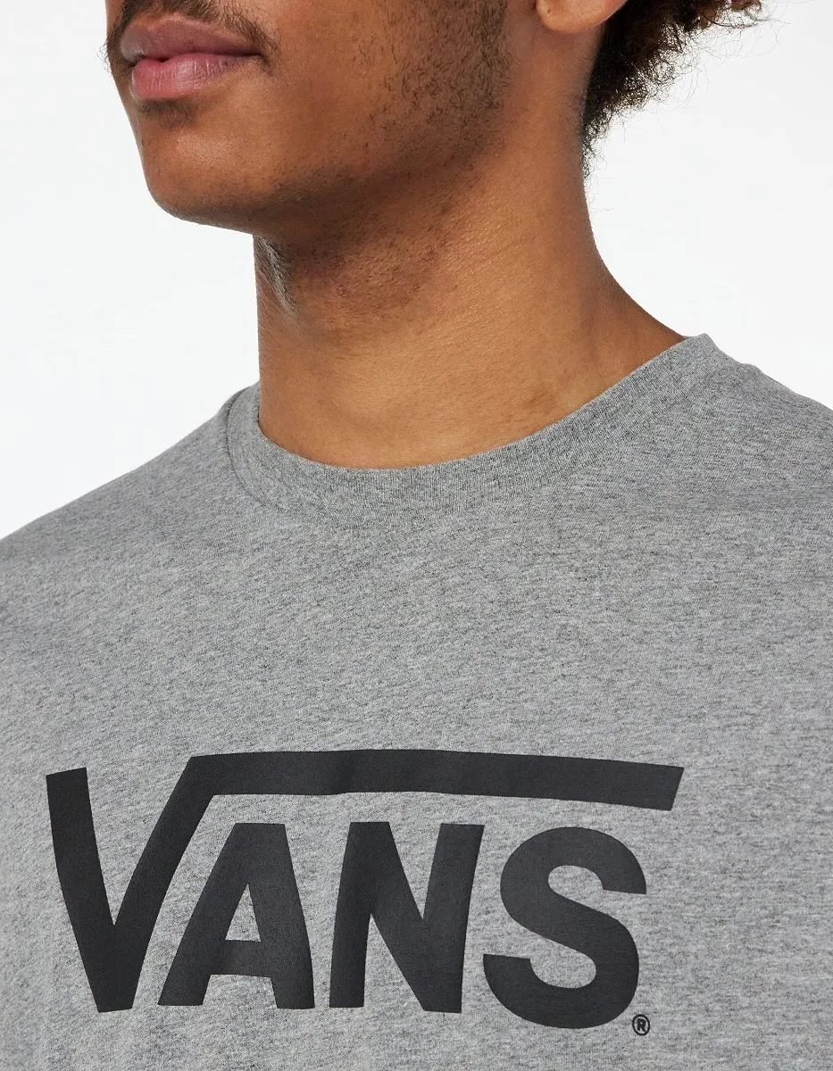 VANS Crew Neck Logo T-Shirt Grey Heather