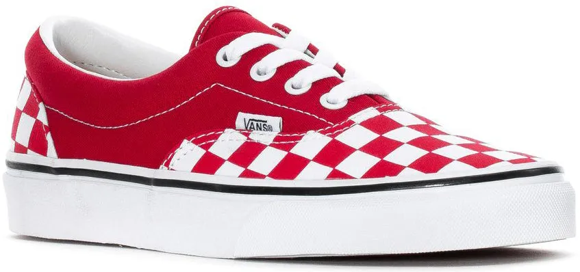 Vans Era Checkerboard Racing Red/True White