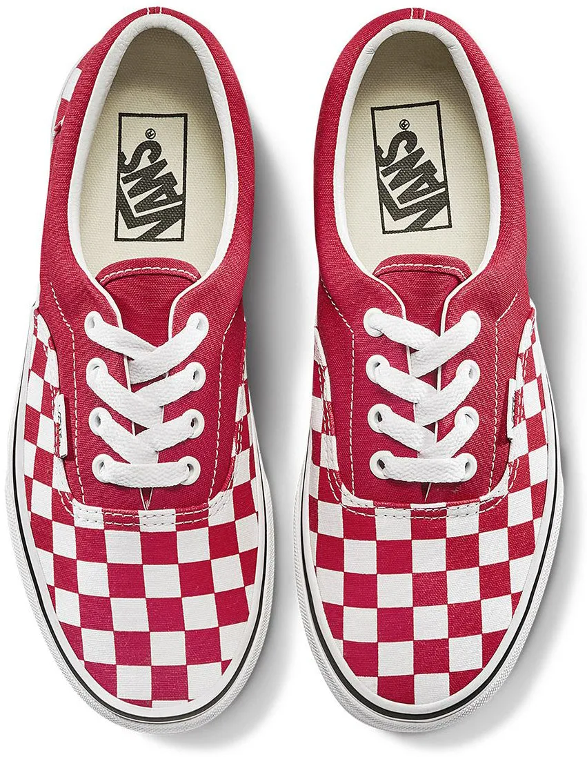 Vans Era Checkerboard Racing Red/True White