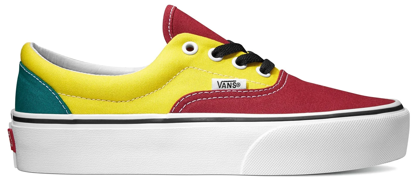 Vans Era Platform (Tri-Block) Tango Red/Blazing Yellow/Quetzal Green