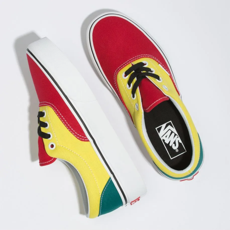 Vans Era Platform (Tri-Block) Tango Red/Blazing Yellow/Quetzal Green