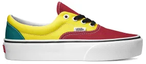 Vans Era Platform (Tri-Block) Tango Red/Blazing Yellow/Quetzal Green