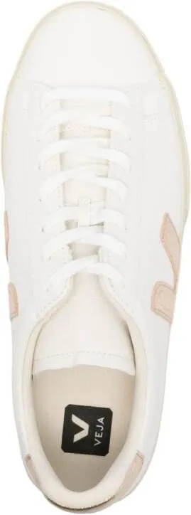 VEJA Campo grained leather sneakers White