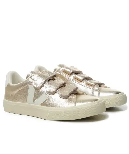 Veja Gold Recife Leather Trainers | Jules B