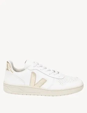 Veja V-10 Leather - White Platine