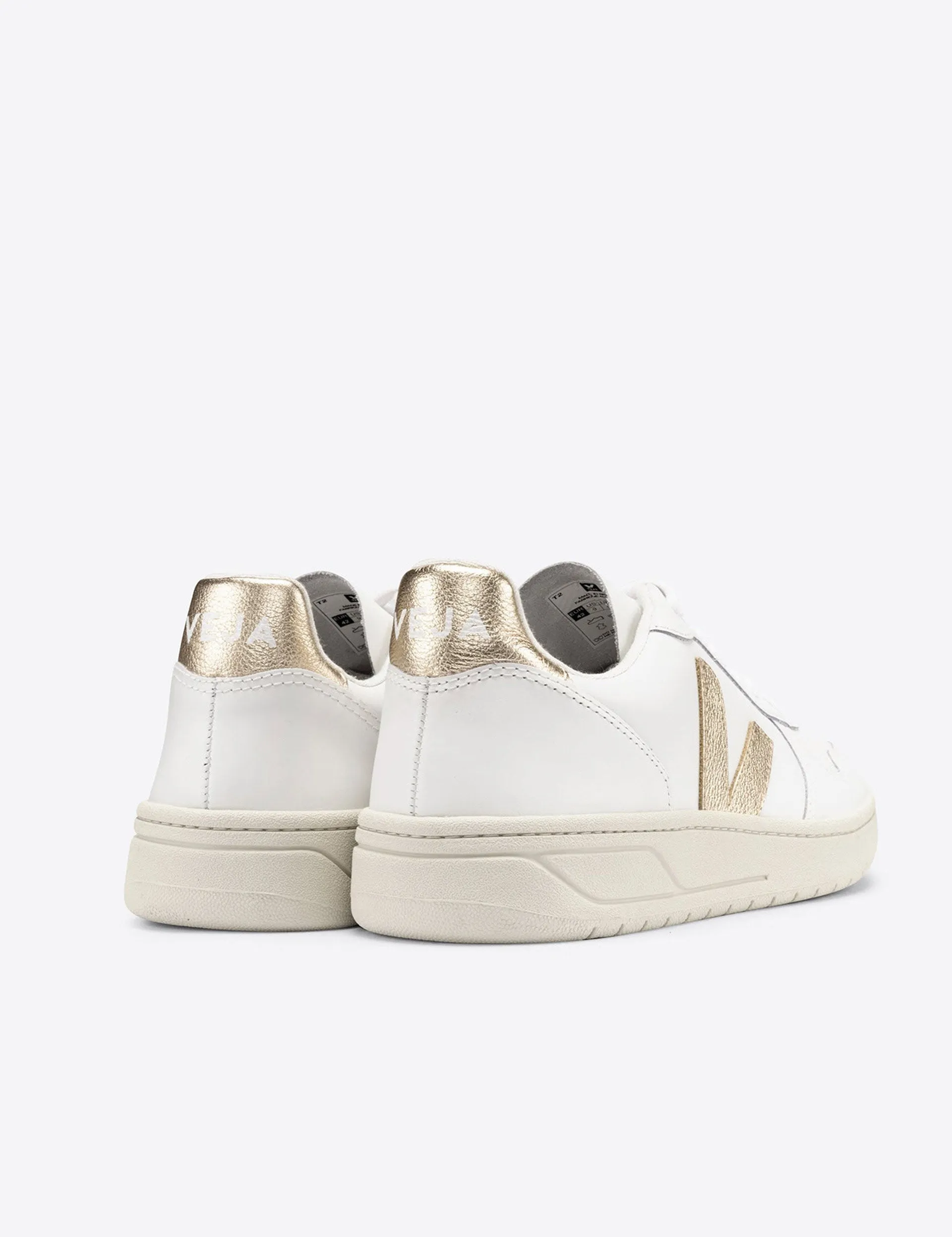 Veja V-10 Leather - White Platine