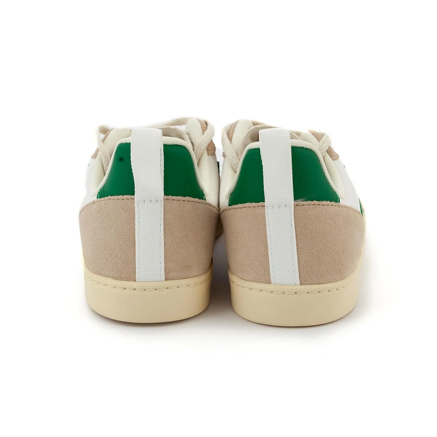 Veja V10 Unisex Almond And Green Sneakers For Kids And Teens