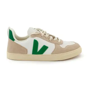 Veja V10 Unisex Almond And Green Sneakers For Kids And Teens