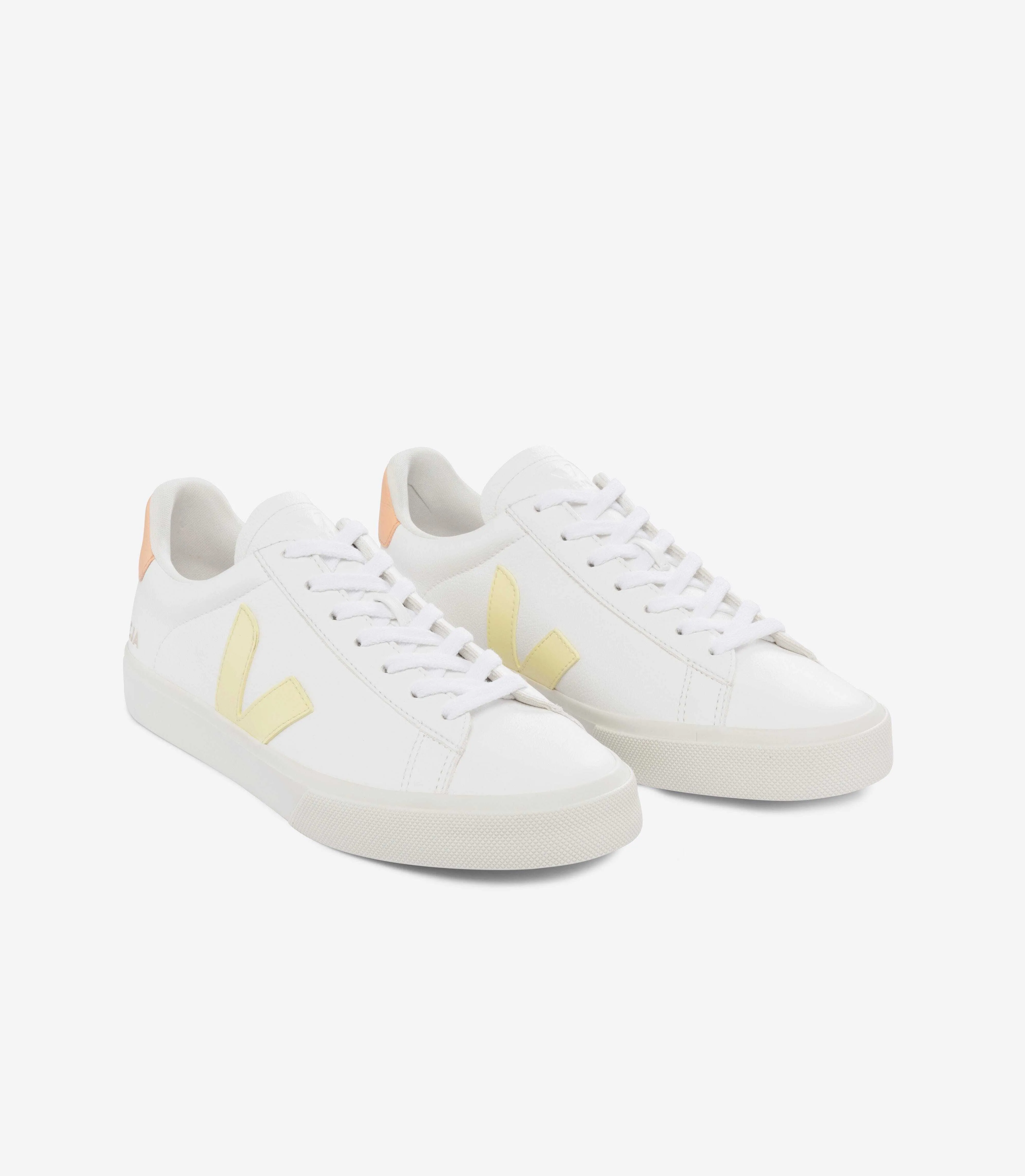 Veja Women's Campo ChromeFree Sneakers, White Sun Peach / 38