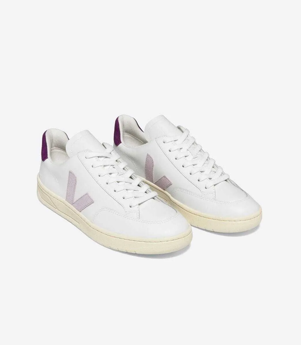 Veja Women's V-12 Leather, White Parme Magenta / 36