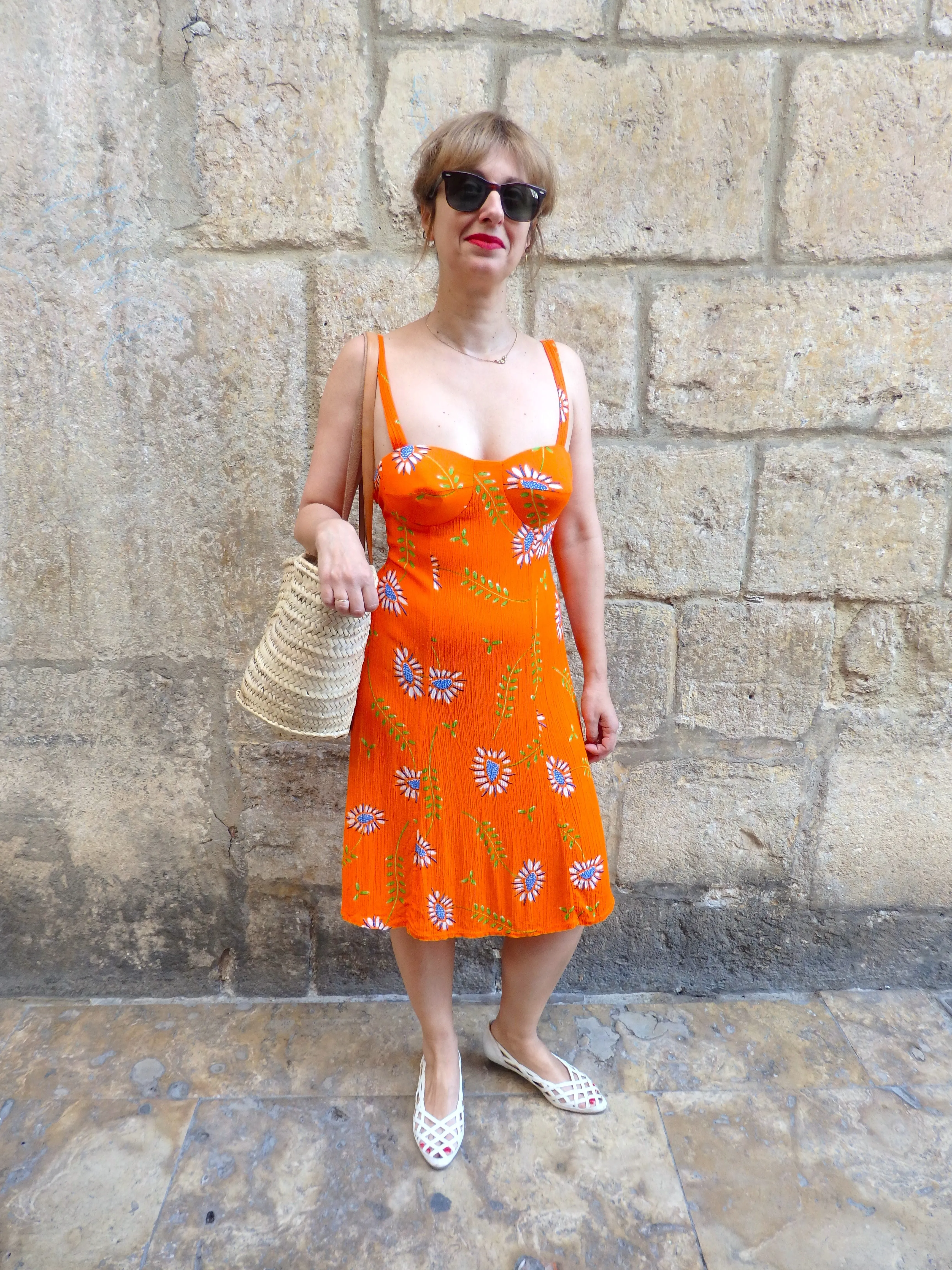 Vestido Vintage Orange