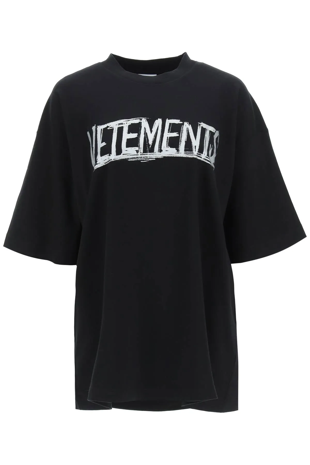 Vetements Logo Print Oversized Crewneck T-Shirt