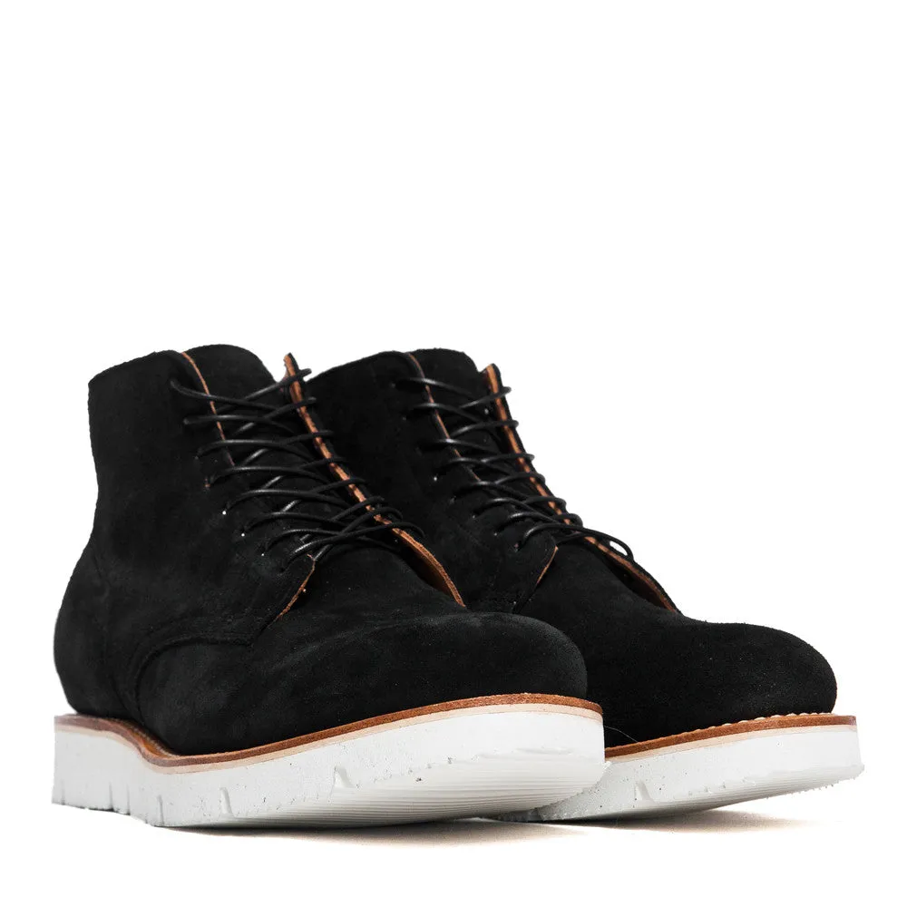 Viberg Black Calf Suede Service Boot