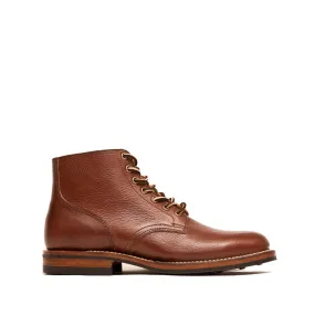 Viberg Brown Tumbled Horsehide Service Boot