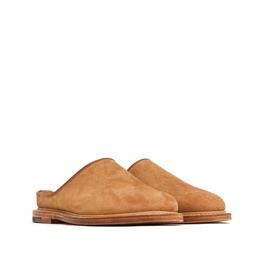 Viberg Mule Slipper Anise Calf Suede