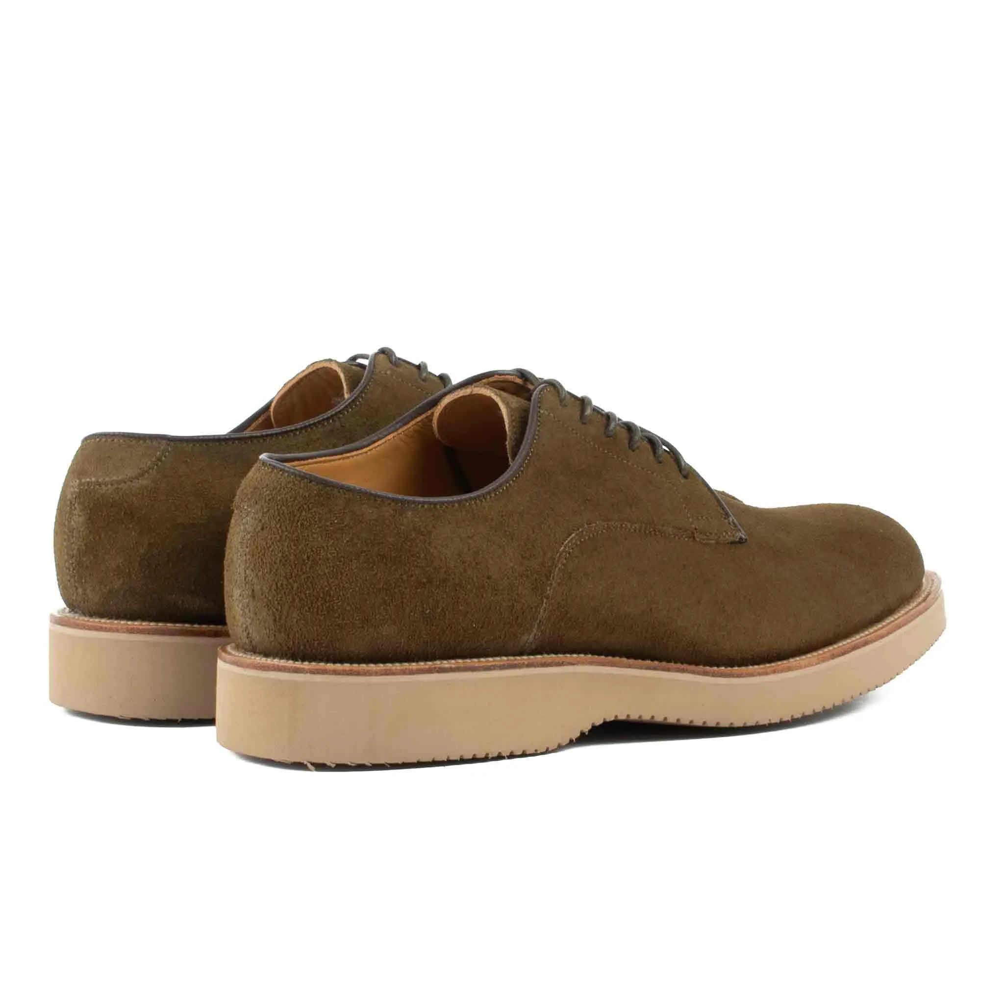 Viberg Mushroom Chamois Roughout Derby Shoe