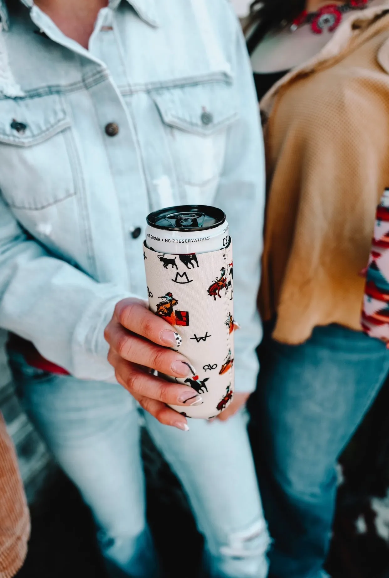 Vintage Cowboy Tall Coozie 2-Pack