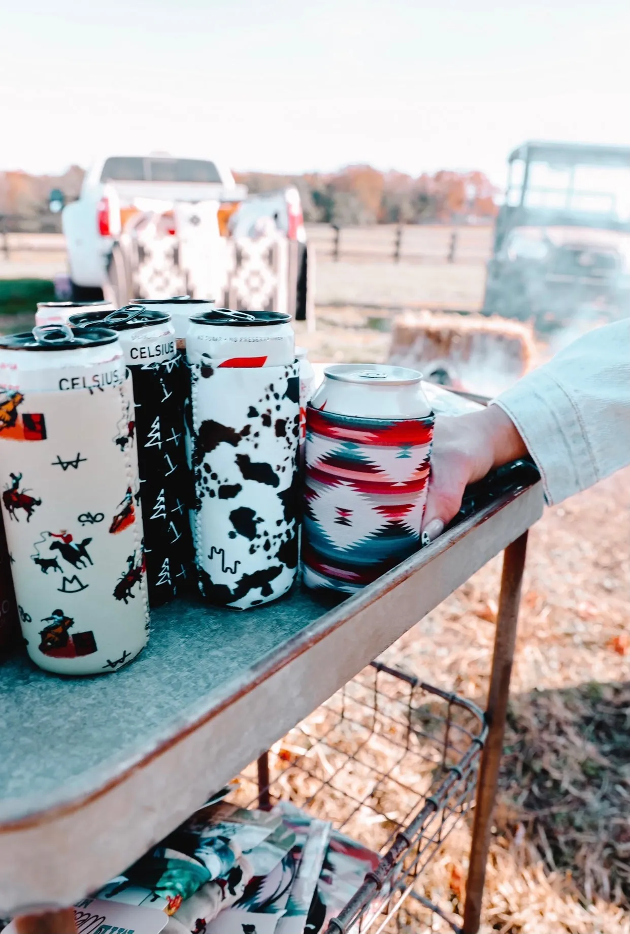 Vintage Cowboy Tall Coozie 2-Pack