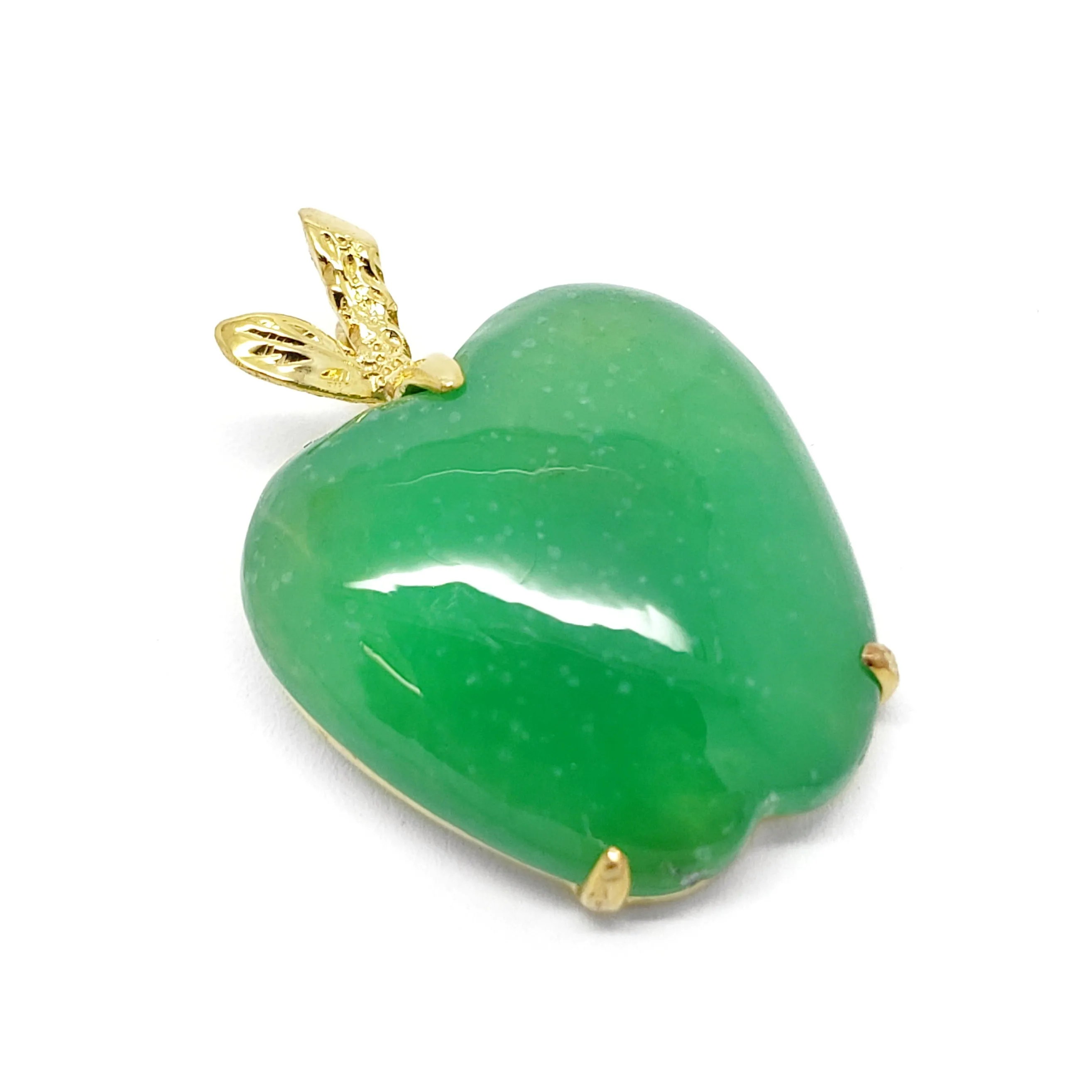 Vintage Jade Apple Pendant