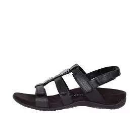 Vionic Womens Amber Adjustable Sandal Black Crocodile