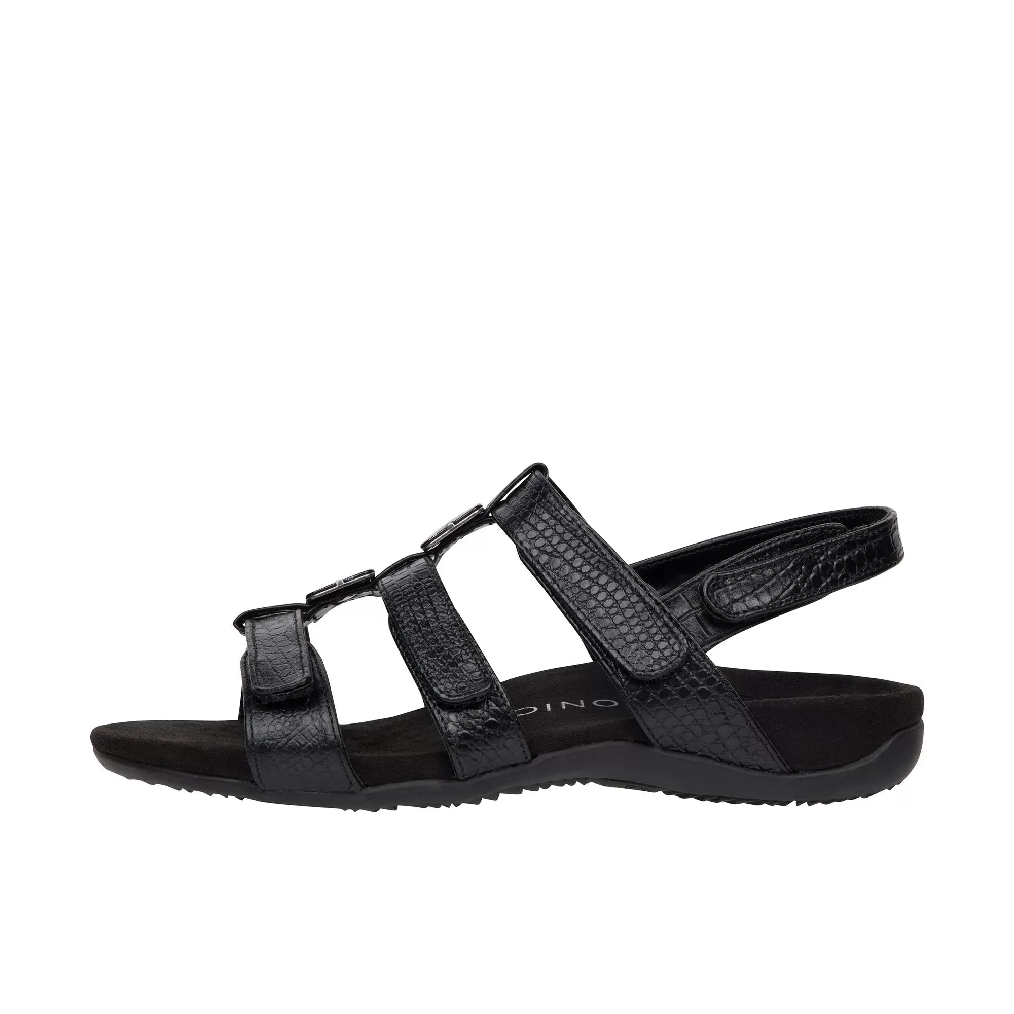 Vionic Womens Amber Adjustable Sandal Black