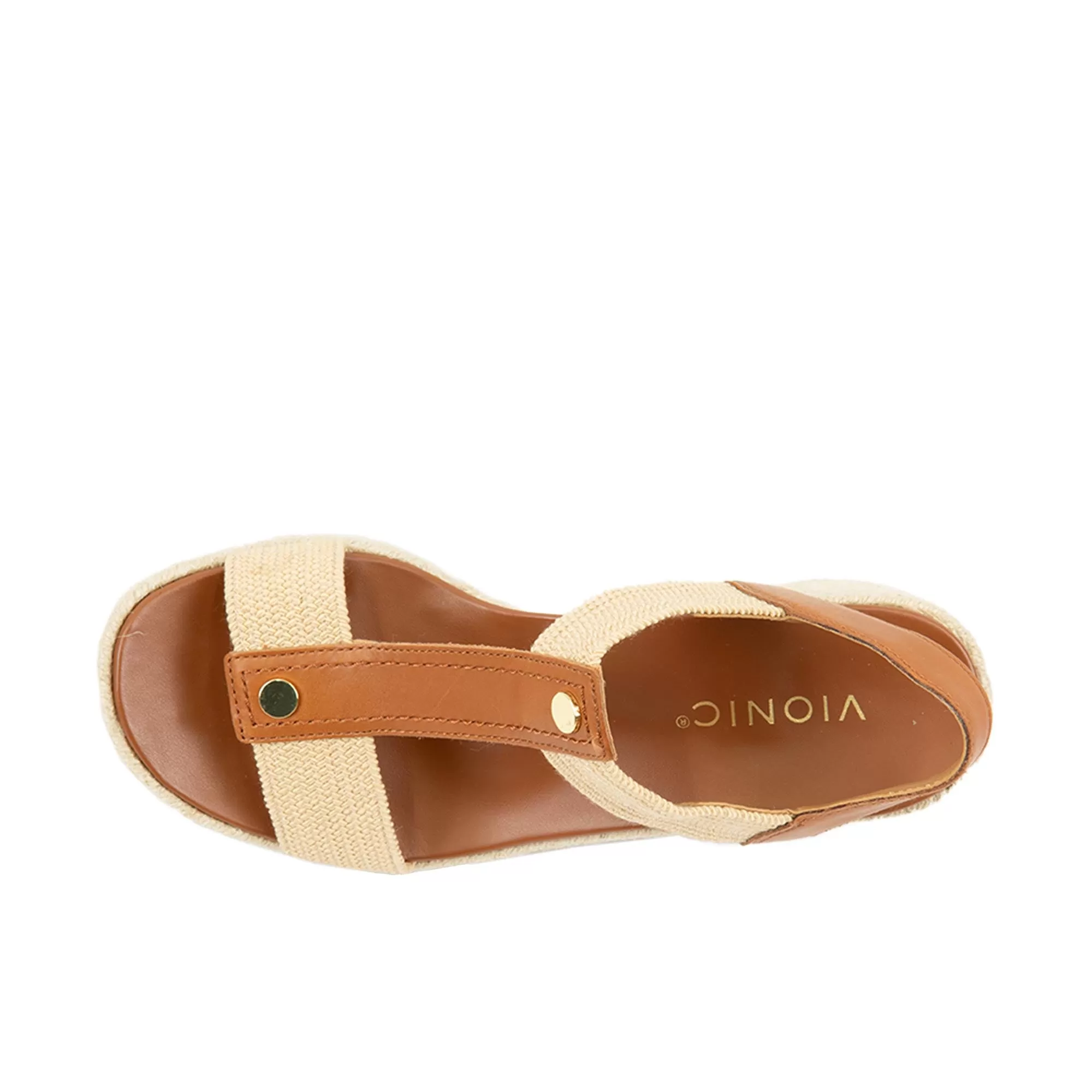 Vionic Womens Calera Wedge Camel