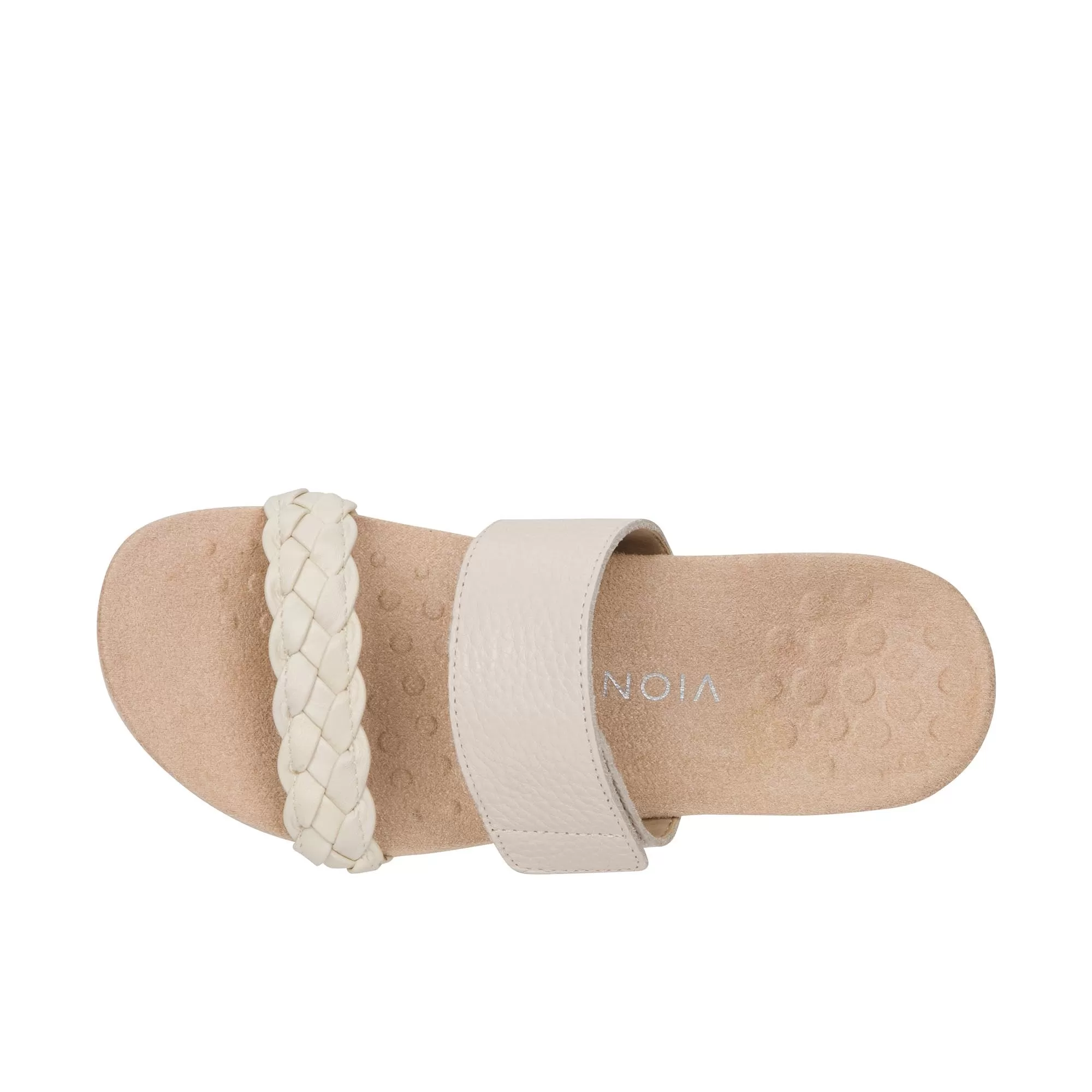 Vionic Womens Jeanne Slide Sandal Cream