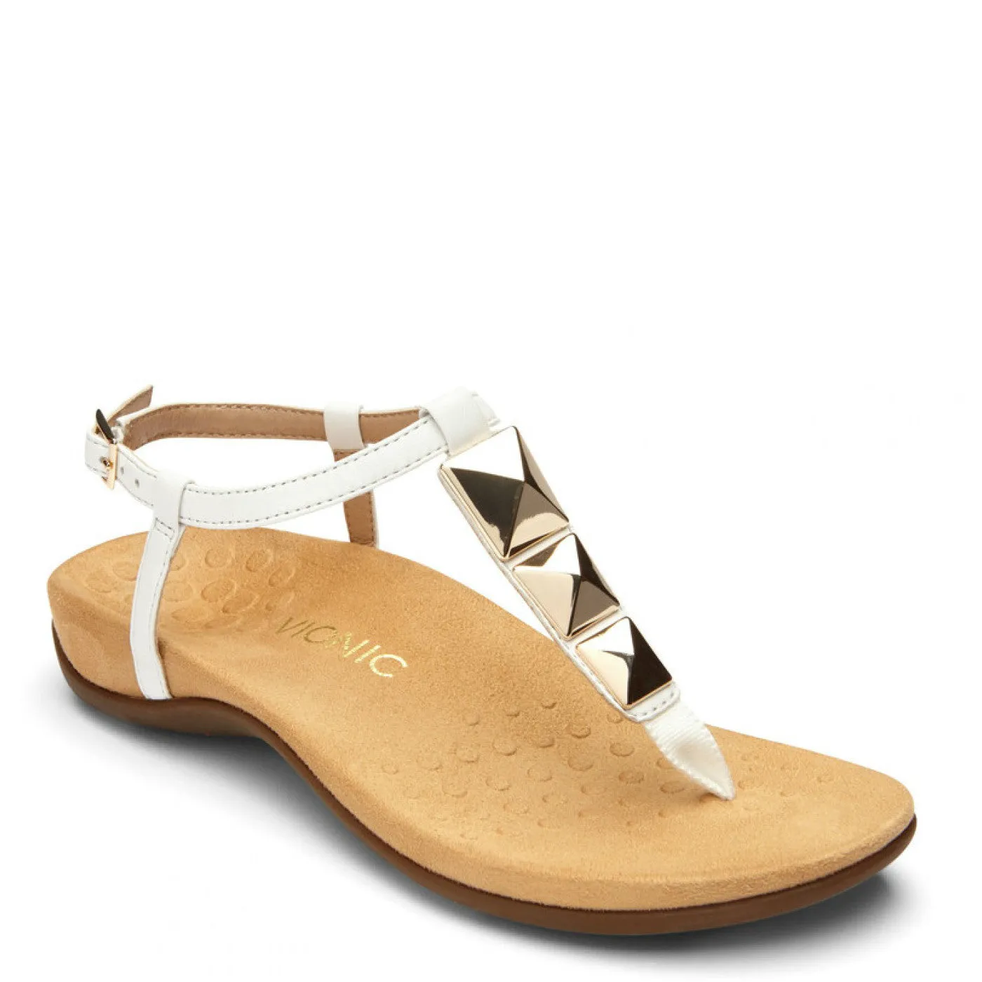 Vionic Women's Nala T-Strap Sandal - White 340Nala