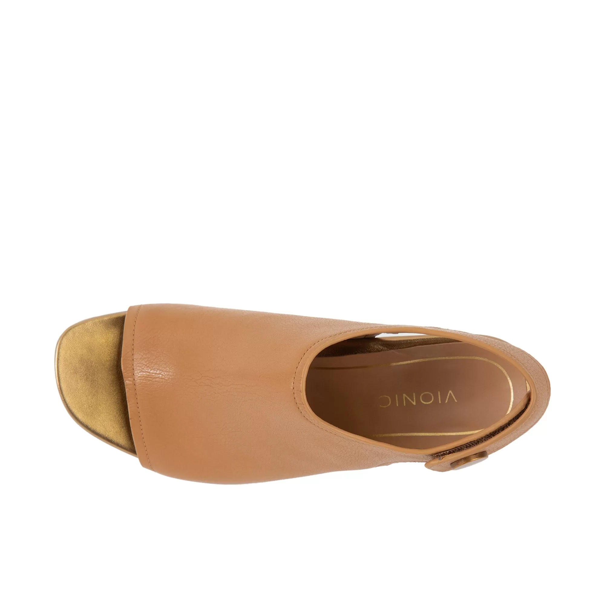 Vionic Womens Valencia Heeled Sandal Camel