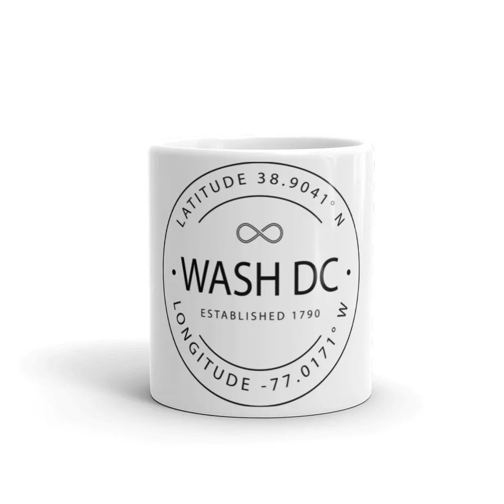 Washington DC - Mug - Latitude & Longitude