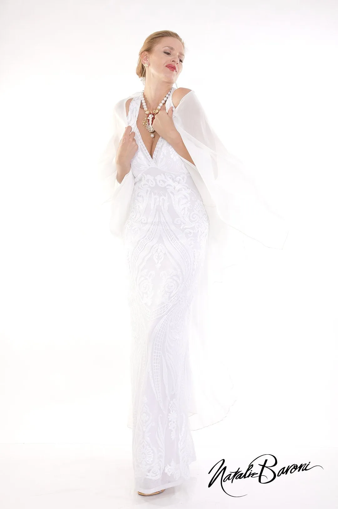 White Evening Gown - La Scala