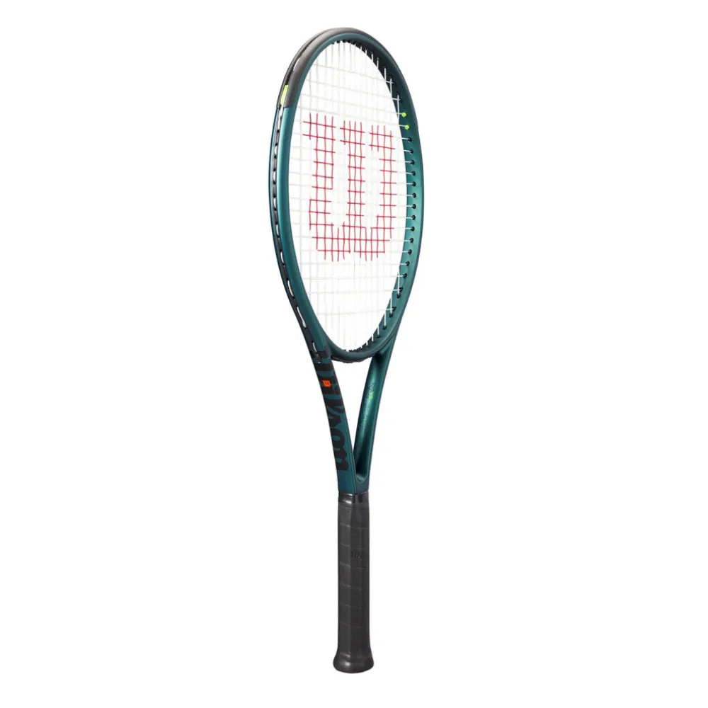 WILSON Blade 100UL V9 Unstrung Tennis Racquet (Emerald Night Green)