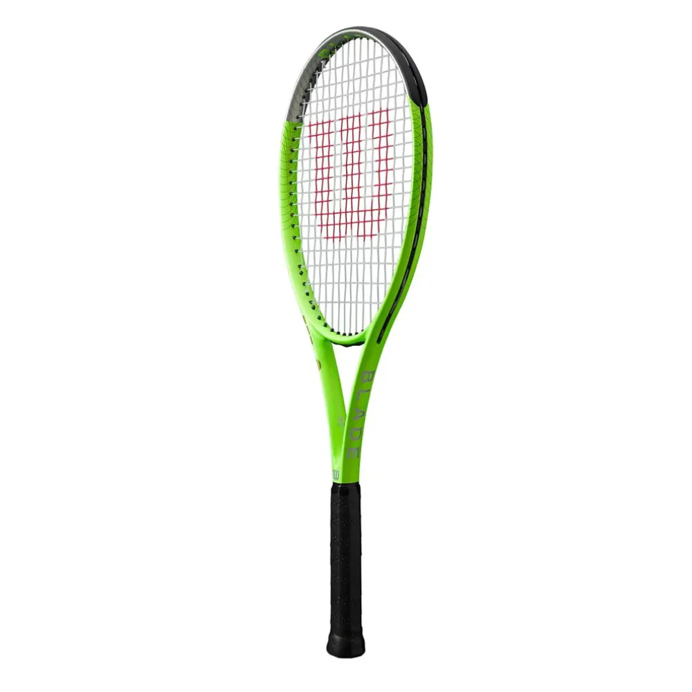 WILSON Blade Feel RXT 105 Strung Tennis Racquet (Green/Black)