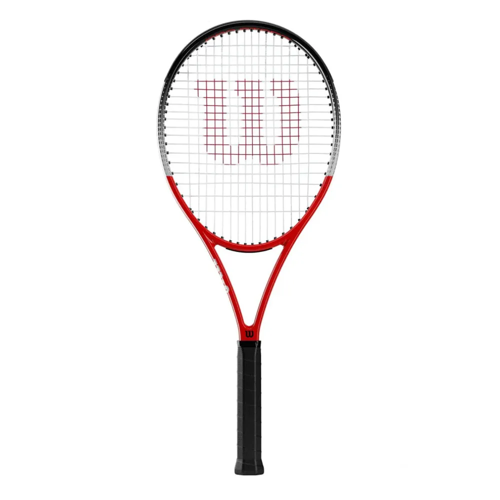 WILSON Pro Staff Precision RXT 105 Strung Tennis Racquet (Red/Grey)