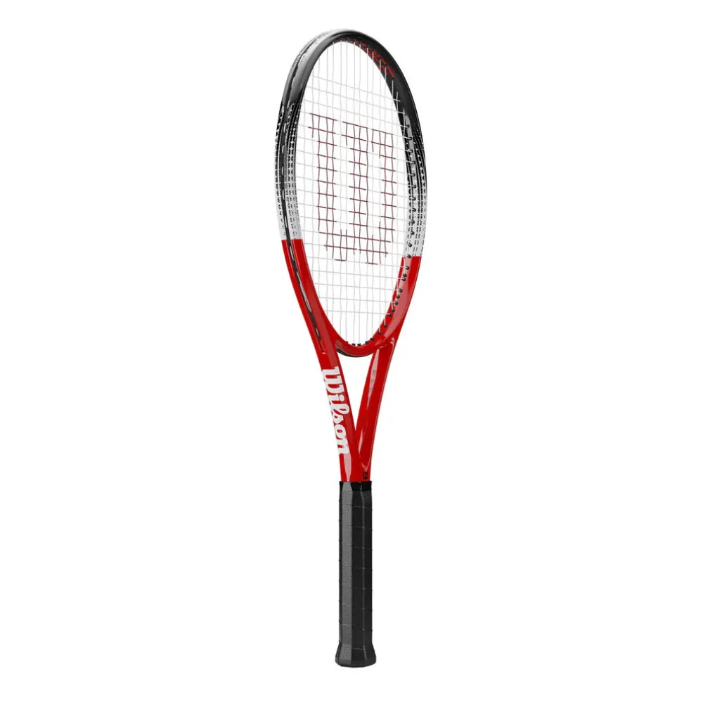 WILSON Pro Staff Precision RXT 105 Strung Tennis Racquet (Red/Grey)